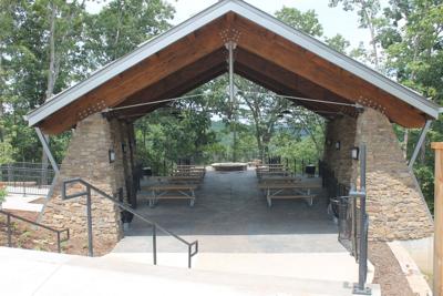 Echo Bluff's bluff top event shelter