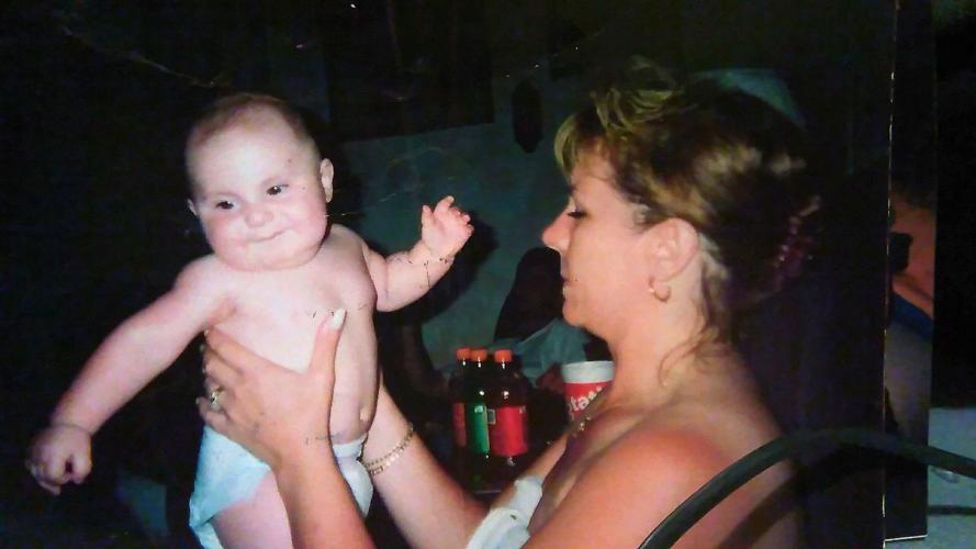 Sandy with Lena's son Colter