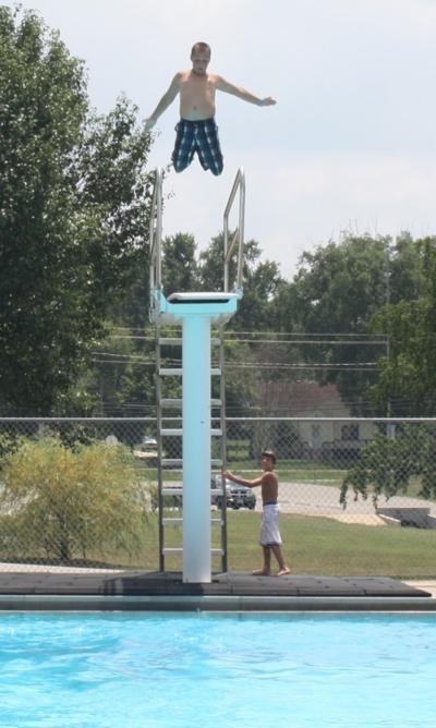 The diving boards are a favorite at the pool