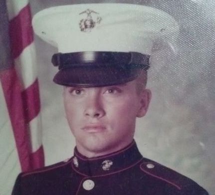 Greg Williams during his service in the Marine Corps