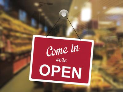 Open for business