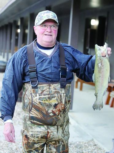 Marv Williams of House Springs has been fishing at Montauk for about 42 years. He finally caught a lunker on opening day, a rainbow trout weighing 3 lbs. 1 oz.