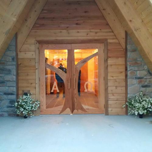 Christ the King's beautiful handmade doors