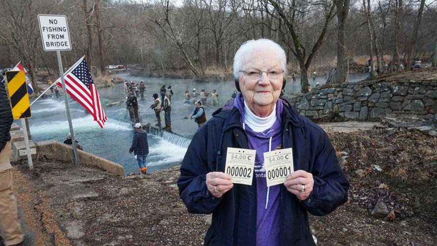 Wanda Major with her tags
