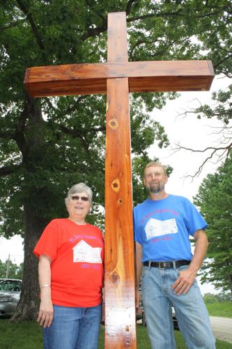 The new cross at Mt. Hermon
