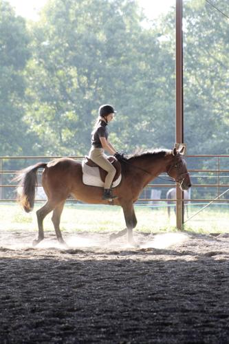 Maddie Greenway and Trooper