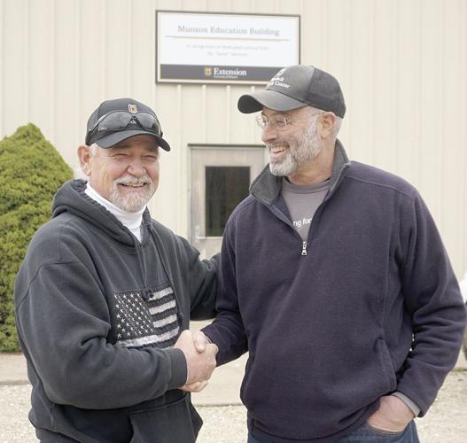 Wurdack Farm Manager Brent Booker and Wurdack Farm Superintendent Dusty Walter