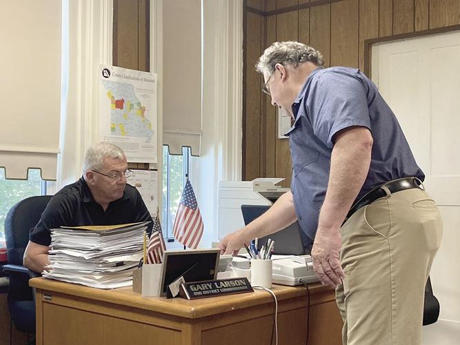 corky stack at commission larson