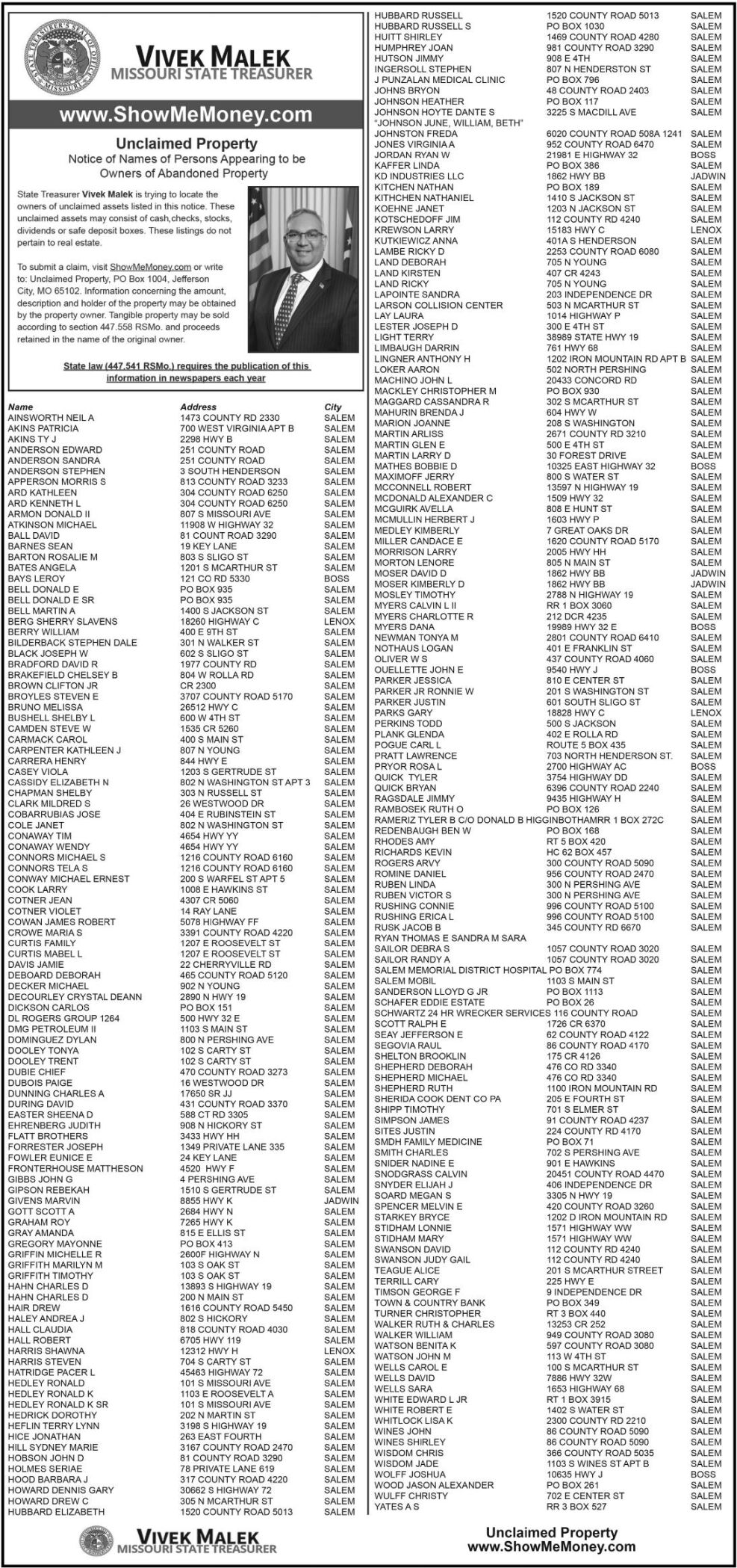 MO Unclaimed Property