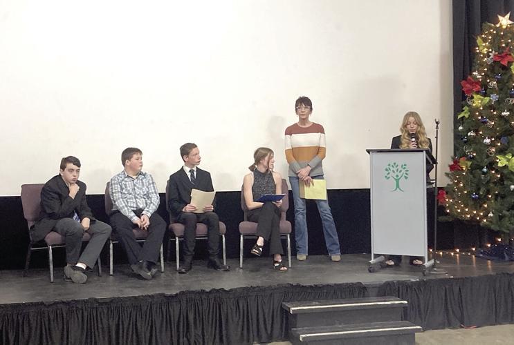 R-IV JAG students at Town Hall meeting