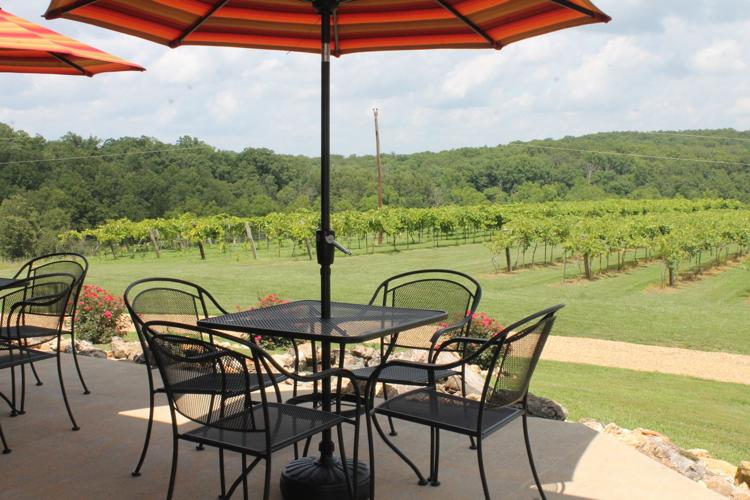 Back porch of the Red Moose Winery