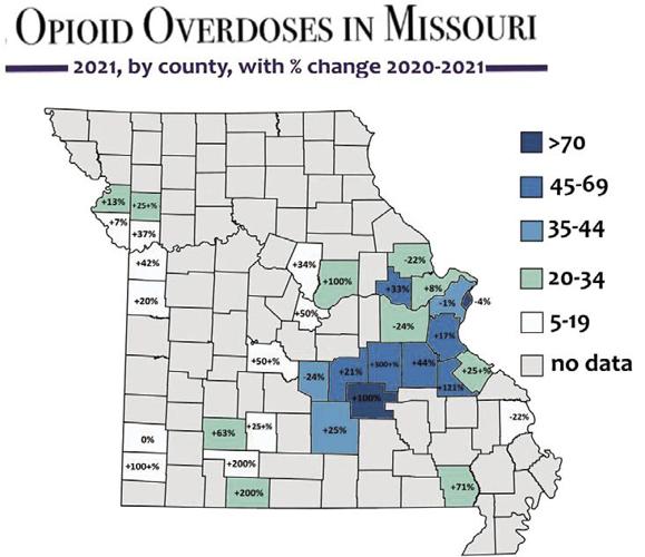 opioid overdoses in missouri graphic