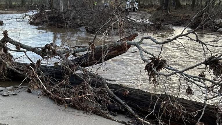 Flood damage off Hwy W in Dent County