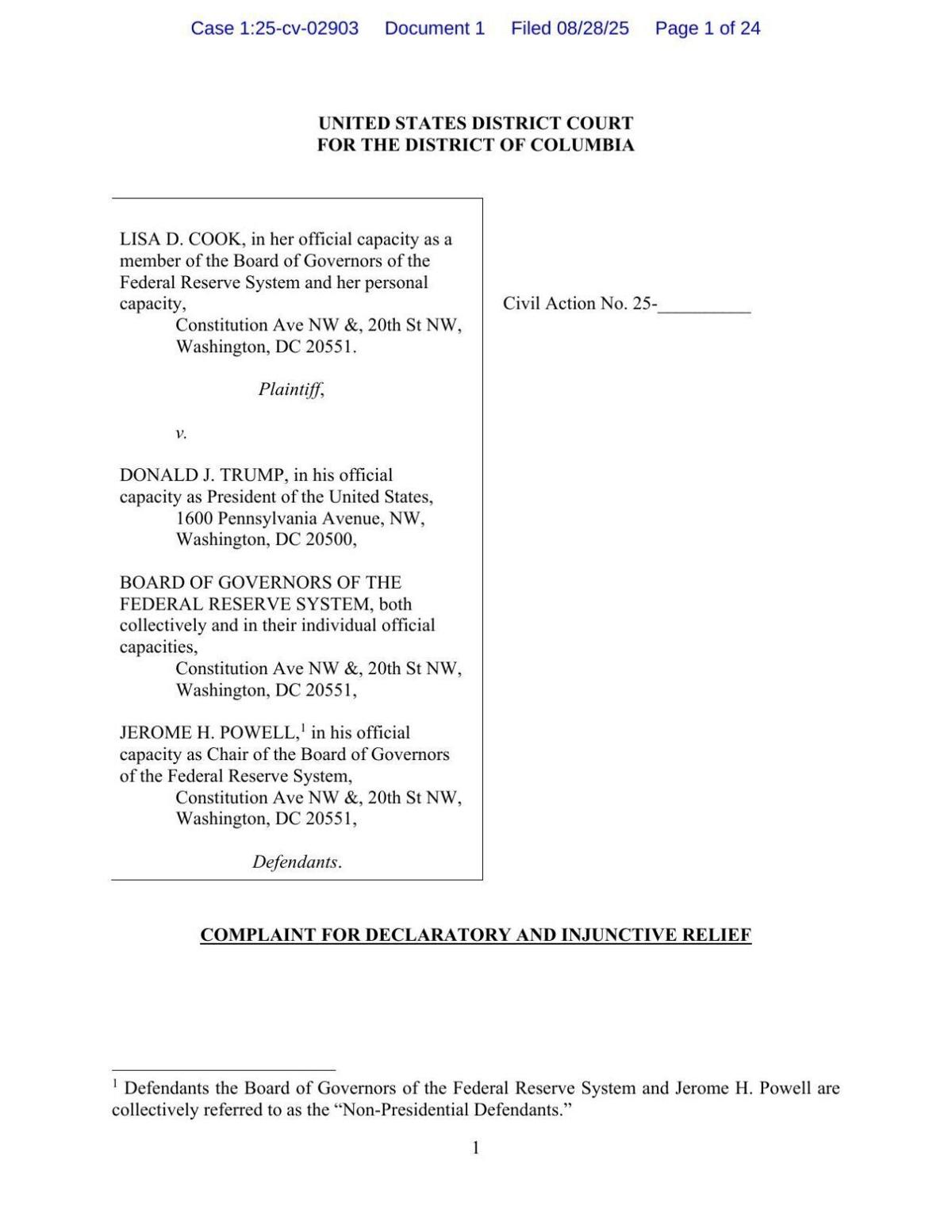 Cook lawsuit 8-28-25