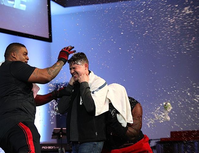 Jerome King and Pastor Trent Morgan