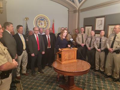 State Sen. Jill Carter speaks