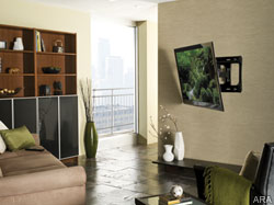 Can't see your LCD TV from an angle? Movable wall mounts solve the problem  