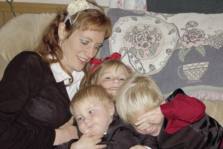 Andrea & Kids on Couch