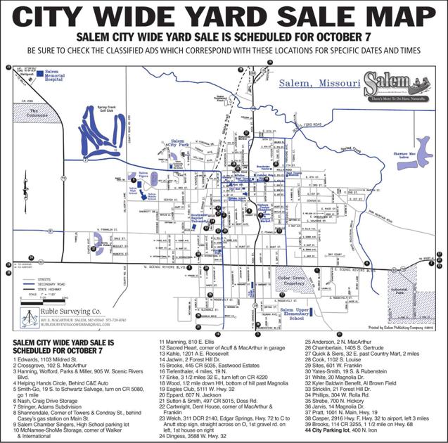 Community-wide yard sale is this weekend (Click for MAP) | Local News