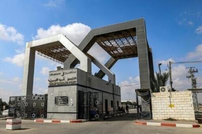 The Rafah border crossing with Egypt in the southern Gaza Strip on August 27, 2023