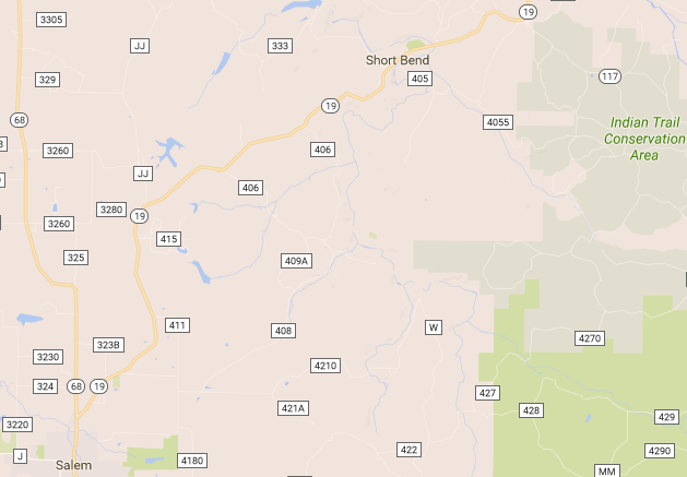 Short Bend Regional Map