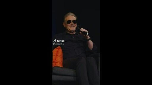 Shades of Macron: Britain's Keir Starmer paid tribute to the French leader's 'Top Gun' sunglasses