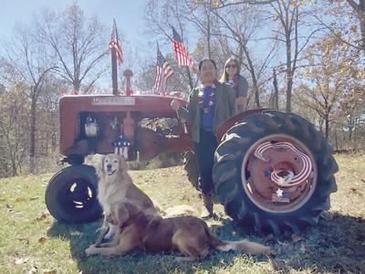 Courtney Steiner and exchange student Tanaporn Pornyng are ready for the HEROES Marathon.