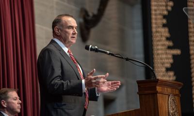 Gov. Mike Kehoe gives his State of the State speech Jan. 28