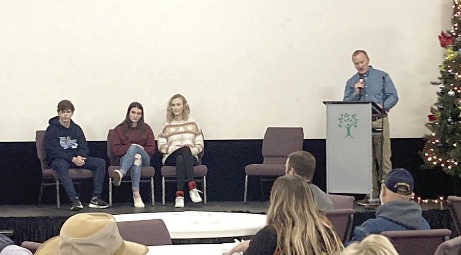 Salem High School Seniors at Town Hall meeting