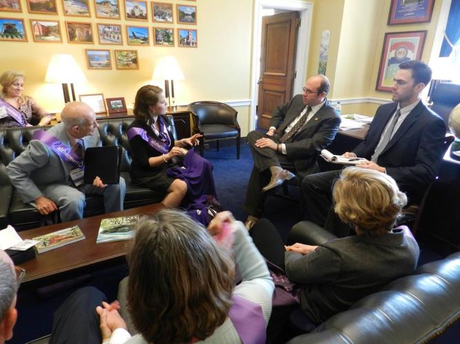Smith meeting with constituents in his Washington D.C. office.