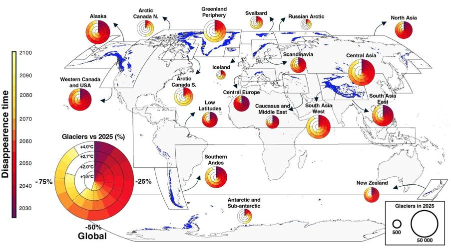 Record number of glaciers will disappear from Alps over next decade, warns report