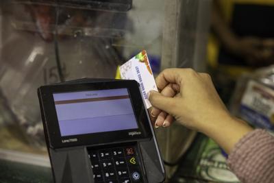 EBT card at a checkout