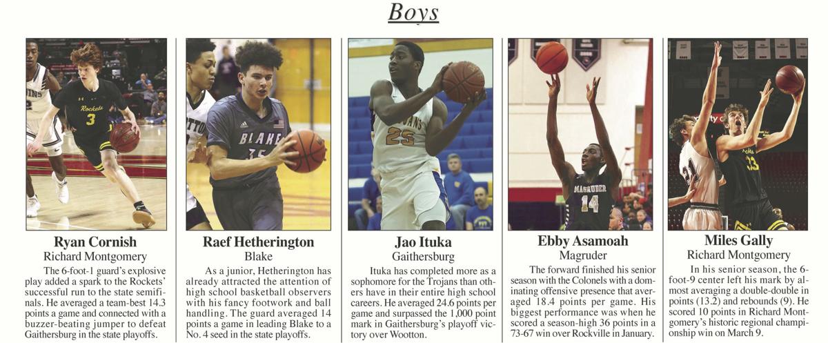 Montgomery Sentinel All County Basketball Teams Sports