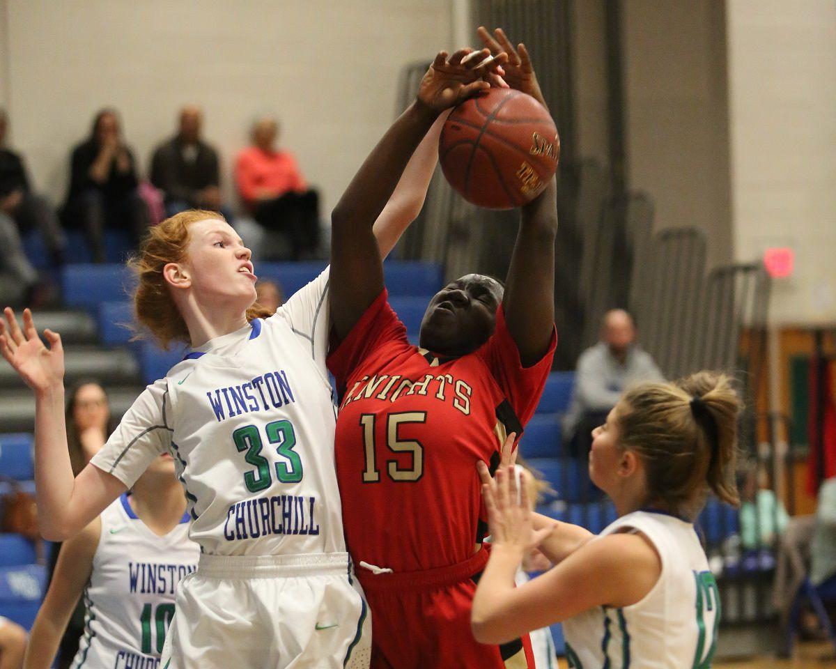 Churchill Bulldogs Maul Wheaton Knights 50 20 In Girls Basketball