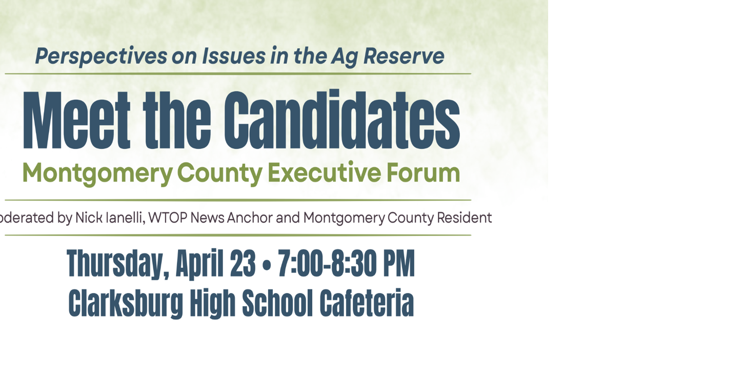 Montgomery County Executive Candidates to Address Agriculture, Environment at Sugarloaf Forum
