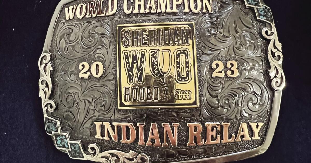 Custom belt buckles made for WYO Rodeo Indian Relay Champions | Local ...
