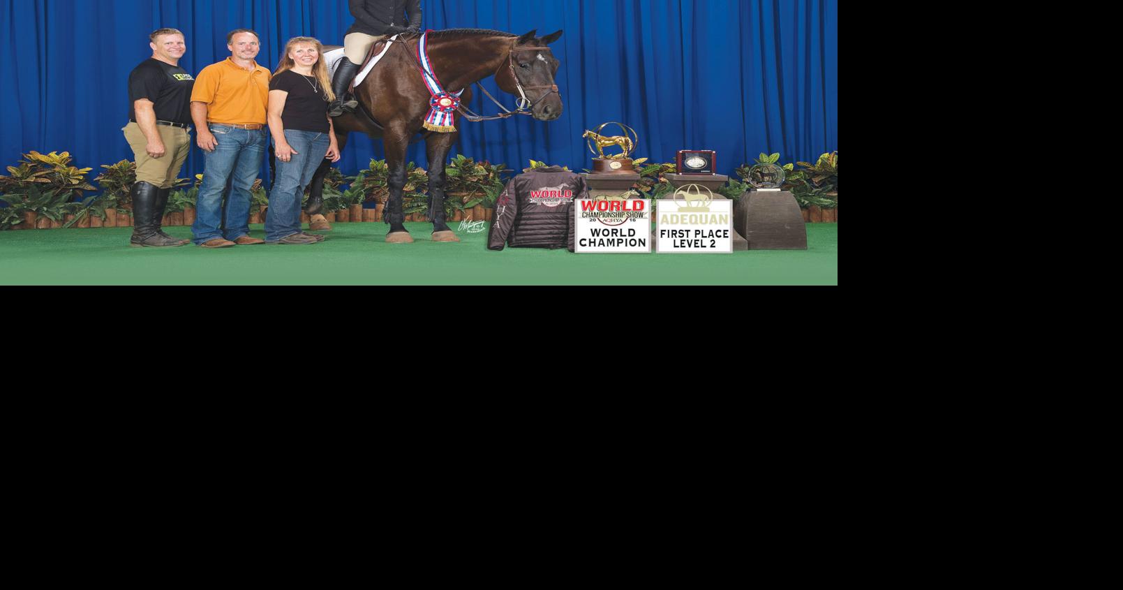 Ostheimer wins horse jumping world title Local Sports