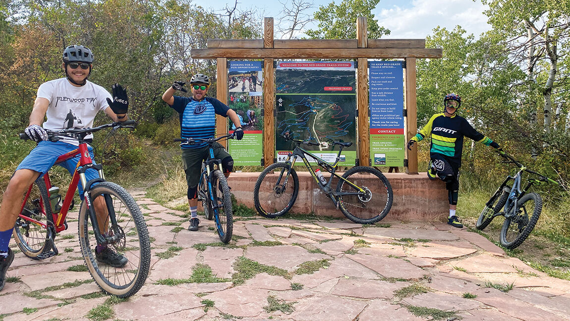 biking outdoors