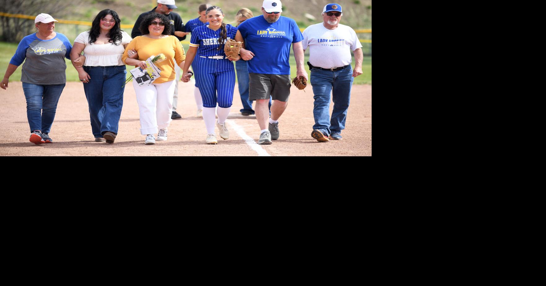 Lady Broncs softball vs Jackson, senior night