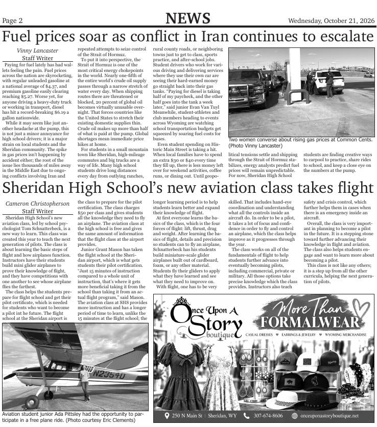 Hadean Press Page PAGE 2 NEWS | The Sheridan Press Free | thesheridanpress.com