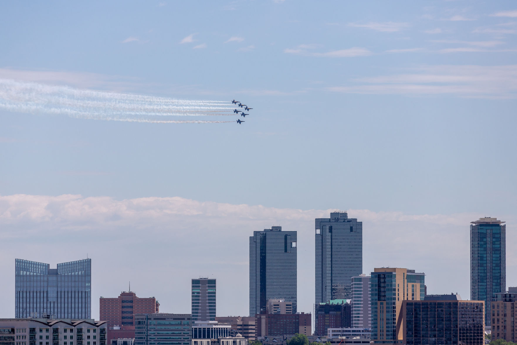 Photos: Blue Angels soar above the Metroplex for Operation America Strong demonstration