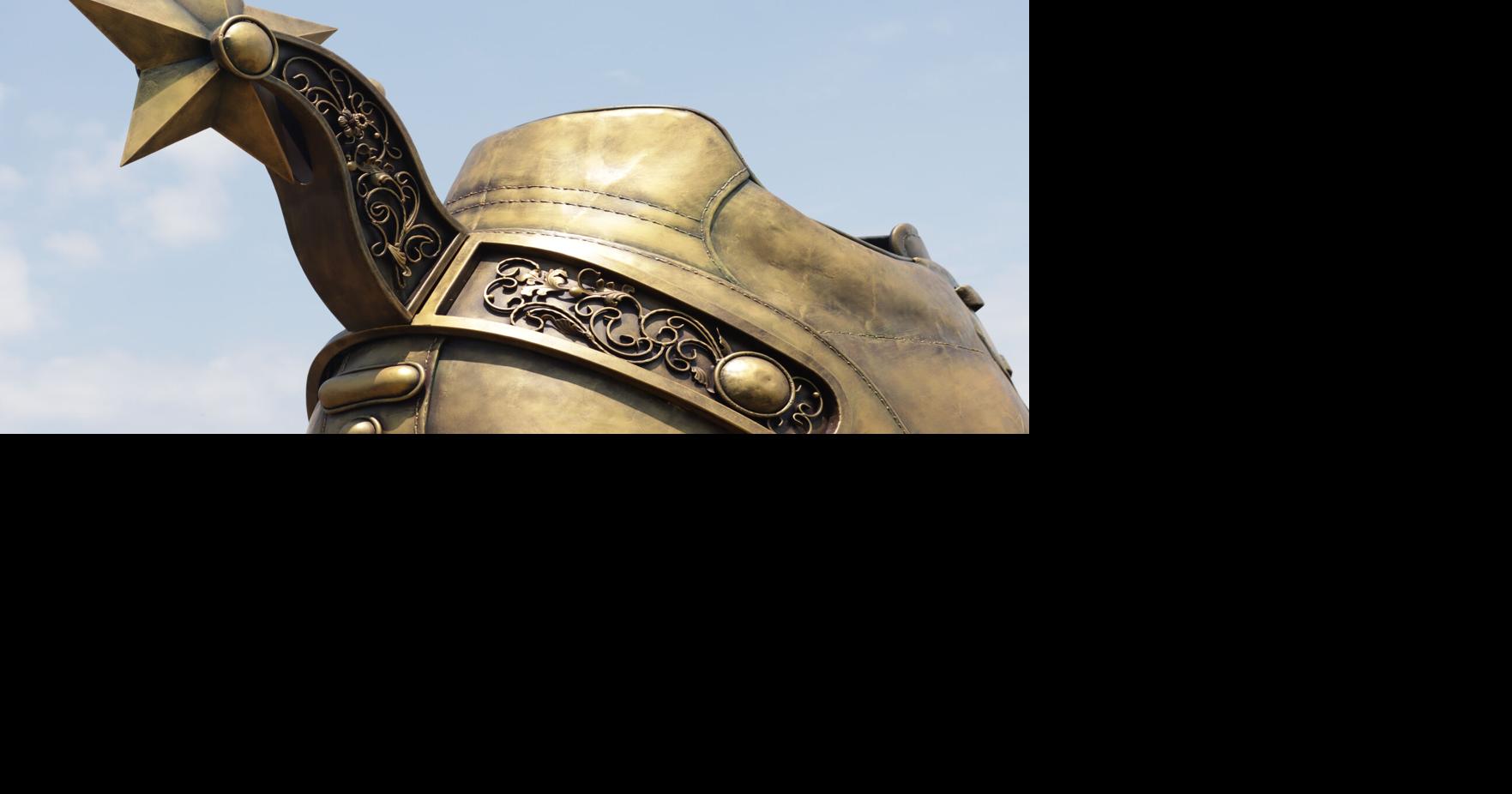 Texan Golden Boot sculpture unveiled in Arlington Entertainment District ahead of the 2026 FIFA World Cup