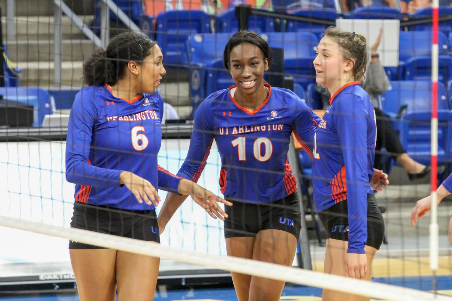 2 UTA volleyball players earn Sun Belt honors after victory against ...