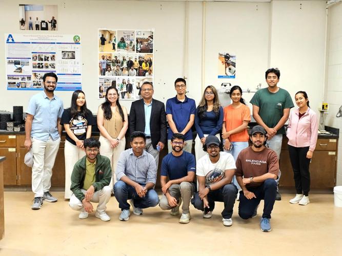 Sahadat Engineer Robi Professor helps pave a clean future with new 3,500-foot plastic road ...