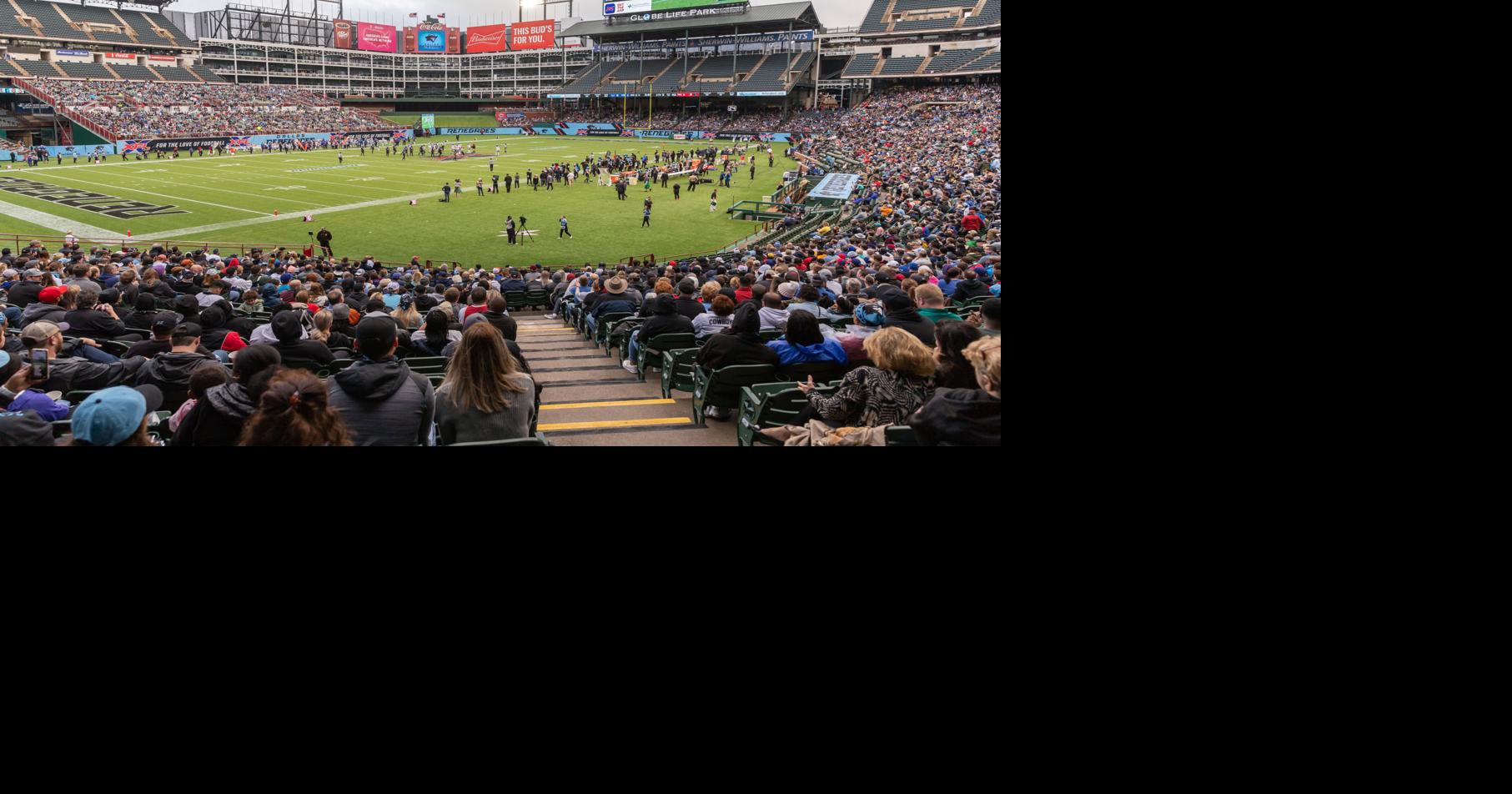 XFL debuts in Arlington, turning Globe Life Park into Dallas Renegades'  football stadium, News