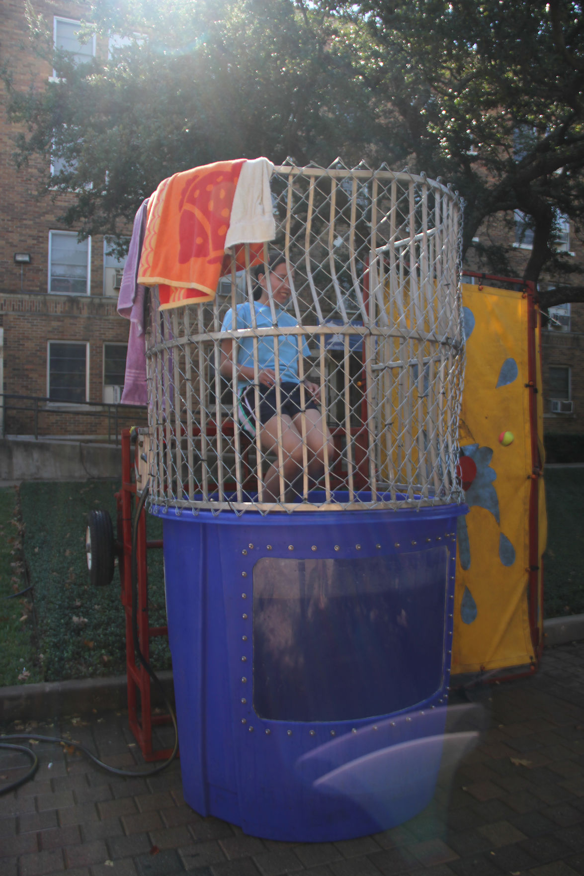 Fraternities raise money for organizations with pies, dunk tank