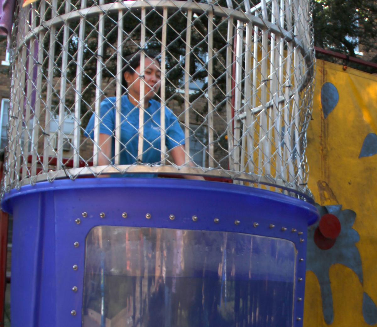 Fraternities raise money for organizations with pies, dunk tank