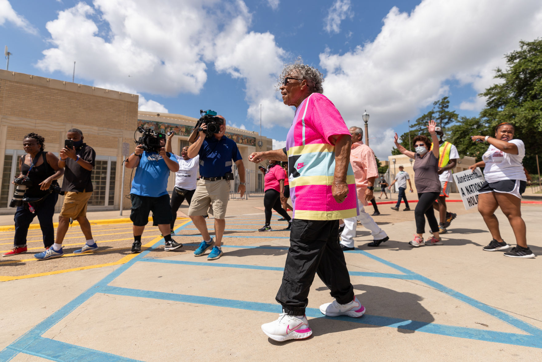 Photos: At 93 years old, Opal Lee marches two and a half miles to make Juneteenth a national holiday