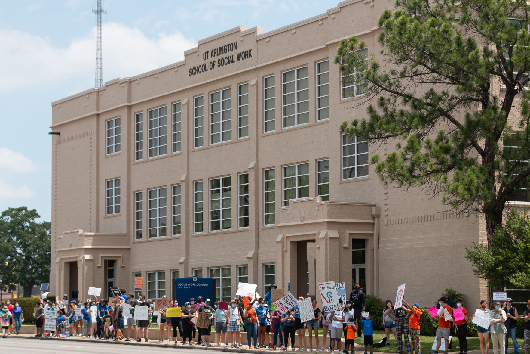 UTA School of Social Work hosts protest demanding justice, encourages ...