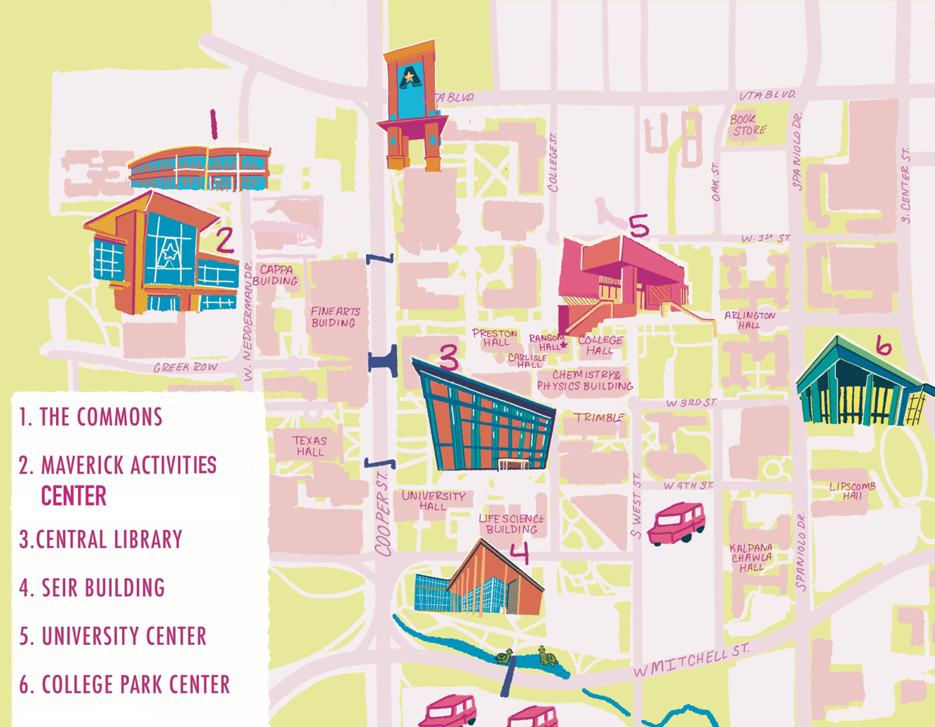 Important UTA buildings and where to find them Life + Entertainment